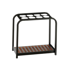 PORTAOMBRELLI MULTI - 8 POSTI - 52X26X54 CM -  NERO-ACCIAIO - MEDIAL INTERNATIONAL 68294