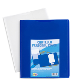CARTELLA IN PP PERSONAL - COVER BLU - 24X32 CM - ITERNET - CONF. 5 PEZZI 86594
