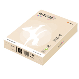 CARTA MAESTRO COLOR - A4 - 160 GR - AVORIO-CREMA TENUE CR20 - MONDI - CONF. 250 FOGLI 71499