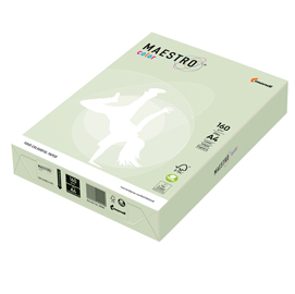 CARTA MAESTRO COLOR - A4 - 160 GR - VERDE TENUE GN27 - MONDI - CONF. 250 FOGLI 71502