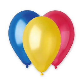 PALLONCINI IN LATTICE METALLIZZATI - D 26 CM - COLORI ASSORTITI - BIG PARTY - CONF. 16 PEZZI 94616