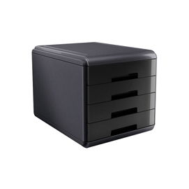 CASSETTIERA 4 CASSETTI 45MM MY DESK NERA ARDA 74996