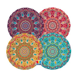 PIATTO MANDALA - DIAMETRO 20 CM - CARTA - BIG PARTY - CONF. 8 PEZZI 99175