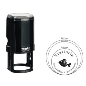 TIMBRO ORIGINAL PRINTY 4638 - DIAMETRO 38 MM - TRODAT 80484
