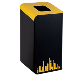 GETTACARTE RUBIK EVO - PER RACCOLTA DIFFERENZIATA - GIALLO - 80 LT - MEDIAL INTERNATIONAL 93761