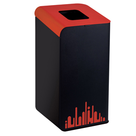 GETTACARTE RUBIK EVO - PER RACCOLTA DIFFERENZIATA - ROSSO - 80 LT - MEDIAL INTERNATIONAL 93758