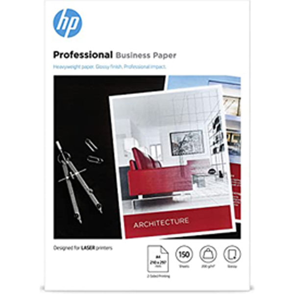 HP - CONFEZIONE DA 100 FOGLI CARTA FOTOGRAFICA LUCIDA PROFESSIONALE PER STAMPE LASER A3 - 7MV83A HP7MV83A