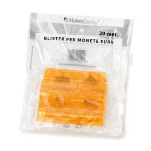 PORTAMONETE - PVC - 20 CENT - ARANCIO - HOLENBECKY - BLISTER 20 PEZZI 83536