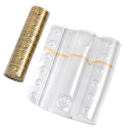 BLISTER PORTAMONETE - 20 CENT - FASCIA ARANCIO - ITERNET - SACCHETTO DA 100 BLISTER 66442