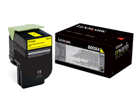 LEXMARK/IBM - TONER - GIALLO - 80C0X40 - 4.000 PAG IBM80C0X40