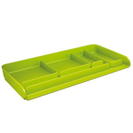 VASCHETTA PORTACANCELLERIA MYDESK - 26,1X12,5X2,8 CM - VERDE - ARDA 75005