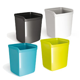 BICCHIERE PORTAPENNE MYDESK - 8,7X7,4X10 CM - NERO - ARDA 75008