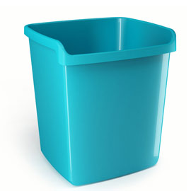 CESTINO GETTACARTE MYDESK - ALTEZZA 32,3 CM - 15 LT - TURCHESE - ARDA 75002