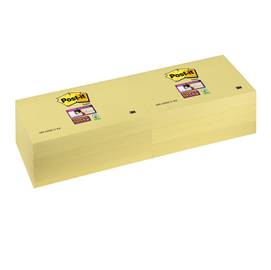 BLOCCO POST IT  SUPER STICKY GIALLO CANARY - 76 X 127MM - 90 FOGLI - POST IT 71249
