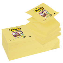 BLOCCO POST IT  SUPER STICKY Z NOTES - GIALLO CANARY - 76 X 76MM - 90 FOGLI - POST IT 71236