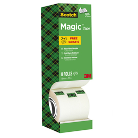 NASTRO ADESIVO SCOTCH  MAGIC 810 - VALUE PACK 7+1 ROTOLI 84039