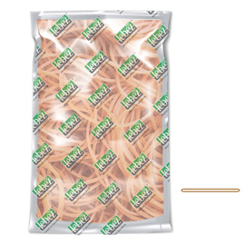 ELASTICO AD ANELLO - DIAMETRO 3 CM - 1 KG - CAUCCIU' - COLORE NATURALE - LEBEZ 100026