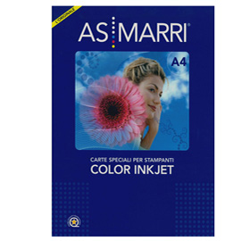 CARTA DUO COLOR GRAPHIC - PER INKJET - A3 - 120 GR -  50 FOGLI - EFFETTO OPACO FRONTE/RETRO - BIANCO - AS MARRI 59236