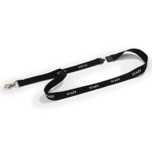CORDONCINI PORTABADGE STAMPA VISITOR - NERO - 44 CM - DURABLE - CONF. 10 PEZZI 90055