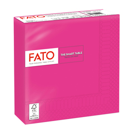 TOVAGLIOLO - CARTA - 33 X 33 CM - 2 VELI - FUCSIA - FATO - CONF. 50 PEZZI 96620
