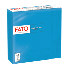 TOVAGLIOLO - CARTA - 33 X 33 CM - 2 VELI - TURCHESE - FATO - CONF. 50 PEZZI 96622