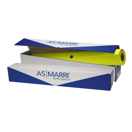 CARTA J.90 8429 - PER PLOTTER INKJET - 914 MM X 50 MT - 100 GR - GIALLO FLUO - AS MARRI 66676
