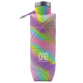 BORRACCIA FOLDY ONE COLOR - PIEGHEVOLE - 700 ML - SILICONE - COLORI ASSORTITI - BLASETTI 102285