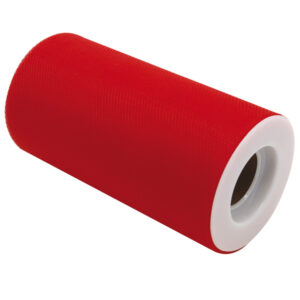 TULLE IN ROTOLO - ROSSO - 12,5CMX25MT - BIG PARTY 86270