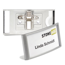 PORTANOME CLASSIC CON MAGNETE - 3,4X7,4 CM - DURABLE - CONF. 10 PEZZI 71628