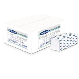 ASCIUGAMANI PIEGATI A C COMFORT - 2 VELI - GOFFRATURA MICRO - 18 GR - 23X31 CM - BIANCO - BULKYSOFT - CONF. 153 PEZZI 82481