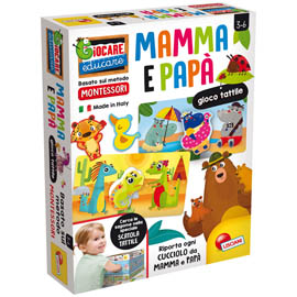 GIOCO TATTILE MAMMA E PAPA' MONTESSORI PLUS - LISCIANI 95936