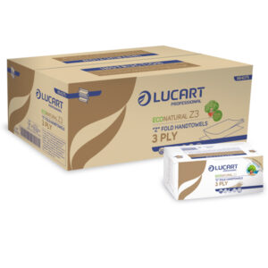 ASCIUGAMANI PIEGATI A Z ECONATURAL PLASTIC FREE - LUCART - PACCO DA 198 PEZZI 91433