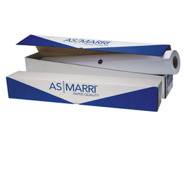CARTA J.80S - PER PLOTTER INKJET - 610 MM X 50 MT - 80 GR - BIANCO OPACO - AS MARRI 95142
