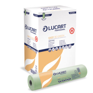 LENZUOLINO MEDICO EASY 80 GREEN - DIAMETRO 14 CM - 59 CM X 80 MT - LUCART 87929