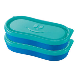 SNACK BOX PICNIK CONCEPT - BLU - MAPED - SET 2 PEZZI 92084