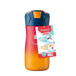 BORRACCIA PICNIK CONCEPT - ACCIAIO INOX - 430 ML - ROSA CORALLO - MAPED 92085