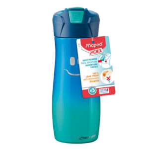 BORRACCIA PICNIK CONCEPT - ACCIAIO INOX - 580 ML - ROSA CORALLO - MAPED 92088