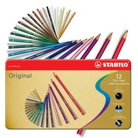STABILO ORIGINAL 8773 - TRATTO 2,80MM - COLORI ASSORTITI - STABILO - ASTUCCIO 12 PASTELLI COLORATI 36755