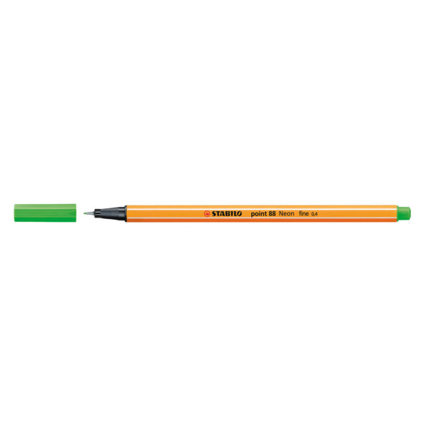 FINELINER POINT 88 VERDE FLUO 0,4MM STABILO 70758
