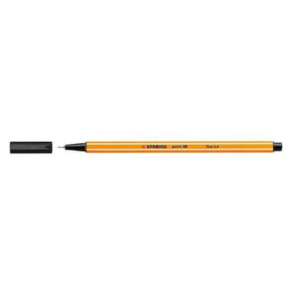 FINELINER POINT 88 NERO 0,4MM STABILO 27690