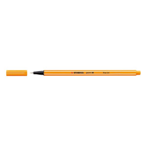 FINELINER POINT 88 ARANCIO 0,4MM STABILO