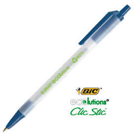 PENNA A SFERA A SCATTO ECOLUTIONS - PUNTA 1,0MM - BLU - BIC - CONF. 50 PEZZI 61309