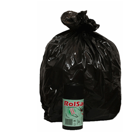 SACCO RIFIUTI NERO 50x60CM 30LT 16MY 20PZ 89600