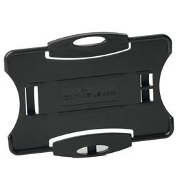PORTABADGE ECO - PER 1 TESSERA - 54 X 87 MM - NERO - DURABLE - CONF. 10 PEZZI 94836