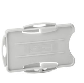 PORTABADGE ECO - PER 2 TESSERA - 54 X 87 MM - GRIGIO - DURABLE - CONF. 10 PEZZI 94837