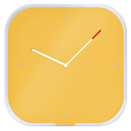 OROLOGIO COSY - DA PARETE - SILENZIOSO - IN VETRO - GIALLO - LEITZ 95281