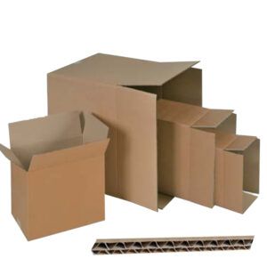 SCATOLA IN CARTONE PER IMBALLO - ONDA DOPPIA - COLOR AVANA - 600X500X500MM - ADDA 90176
