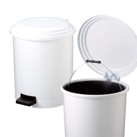 PATTUMIERA A PEDALE RUF - DIAMETRO 44,5 CM - ALTEZZA 54 CM - 40 L - BIANCO - MEDIAL INTERNATIONAL 67555