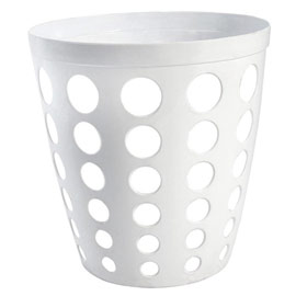 GETTACARTE TRAFORATO - DIAMETRO 28 CM - ALTEZZA 27 CM - 12 L - BIANCO - MEDIAL INTERNATIONAL 70968