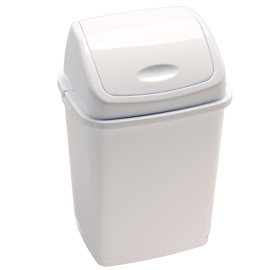 PATTUMIERA CON COPERCHIO BASCULANTE RIF BASIC - 44X33X68 CM - 50 L - BIANCO - MEDIAL INTERNATIONAL 82732